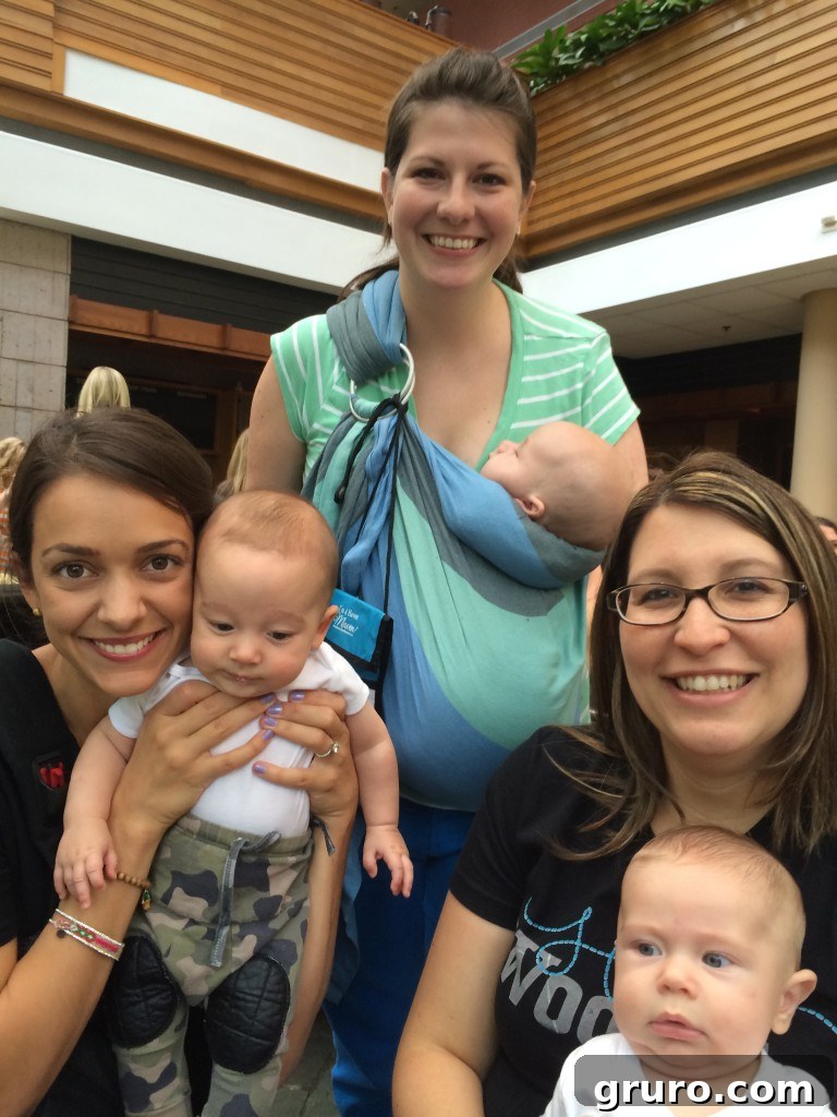 Bloggers with their 'March babies' at Haven Conference.
