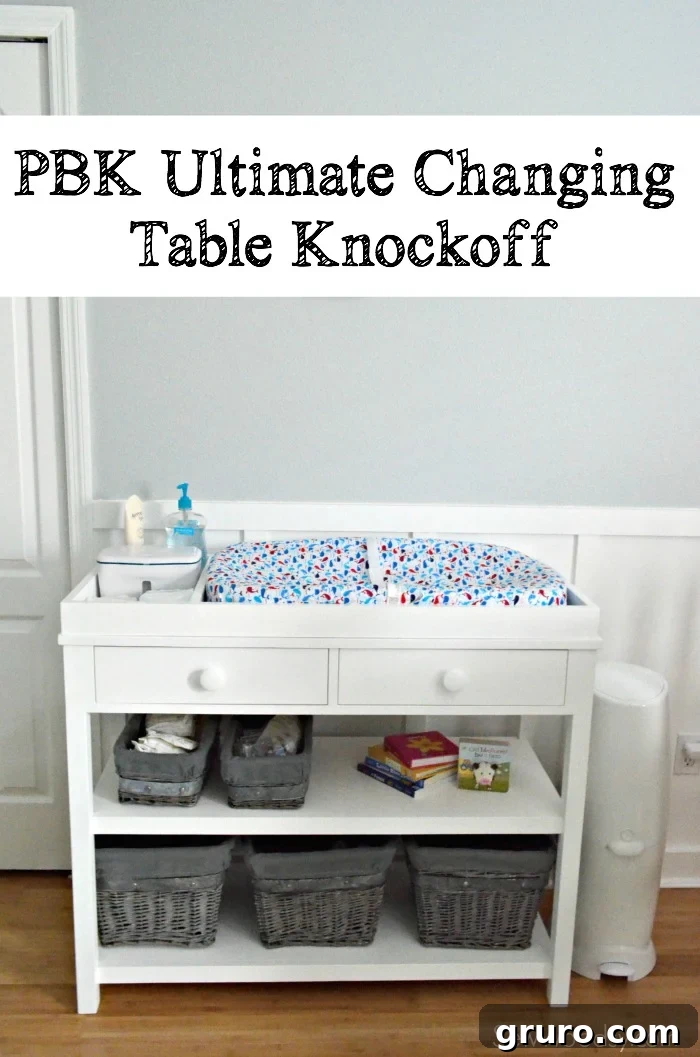The Ultimate Changing Table DIY 2 PBK Ultimate Changing Table Knockoff