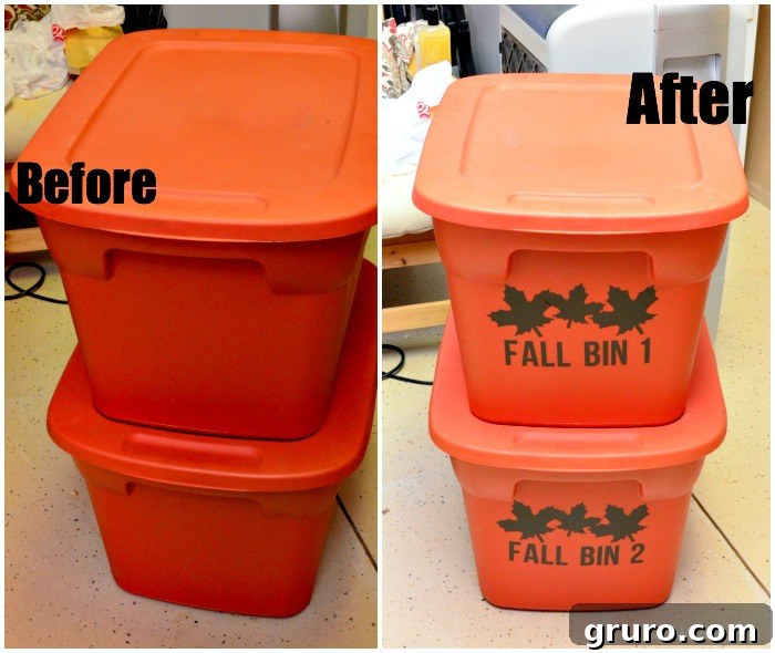 Organize Holiday Bins