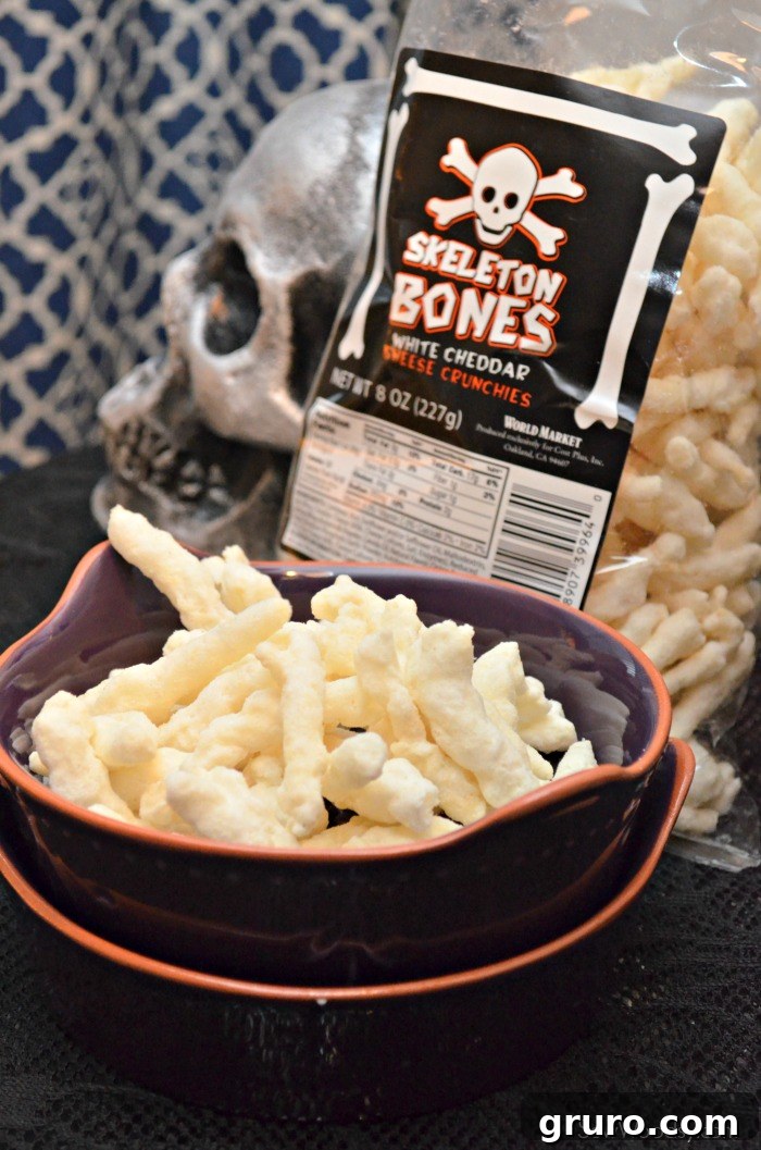 Skeleton Bones White Cheddar Cheese Crunchies