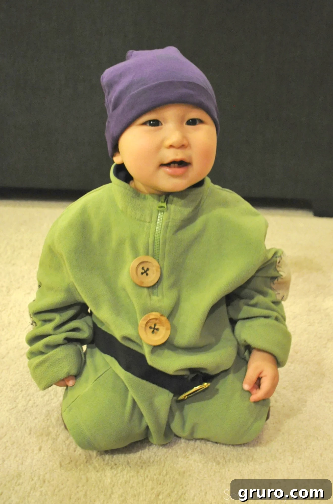 Dopey the Dwarf Costume with Purple Hat