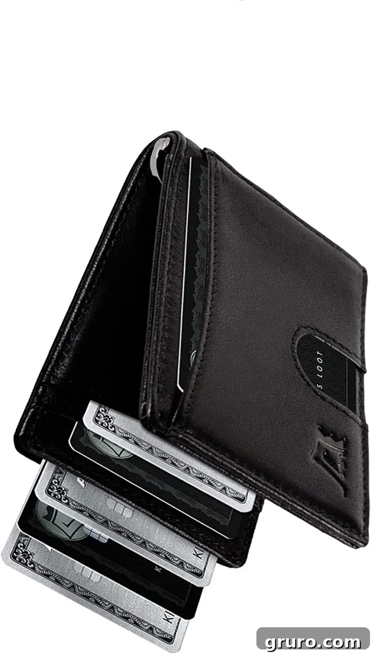 Kings Loot Slim Minimalist RFID Blocking Leather Wallet for Men
