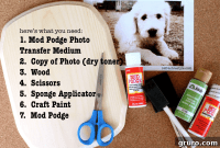 Your Custom Mod Podge Photo Message Board