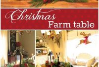 Farmhouse Holiday Table Setting