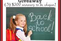 Back to School 600 Cash Giveaway