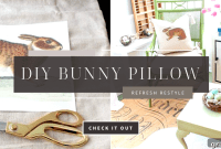 Sew a Cute Rabbit Cushion Cover