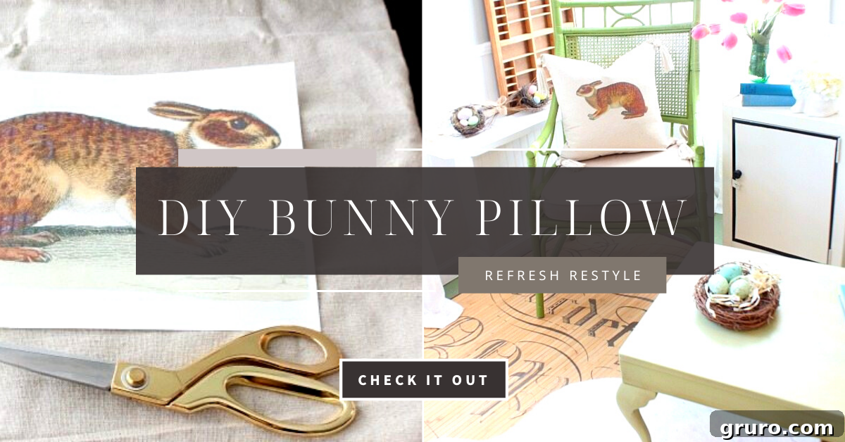 Sew a Cute Rabbit Cushion Cover - Gruro