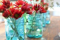 Vintage Blue Jar Table Accent