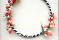 Vibrant Hula Hoop Spring Wreath