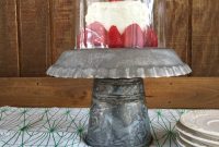 Farmhouse Galvanized Cake Display