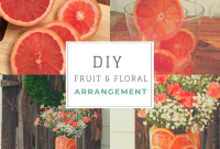 Homemade Fruit and Flower Centerpieces