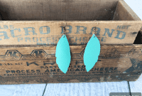 Making Unique Leather Earrings with Cricut