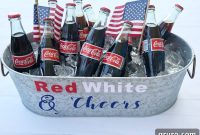 Patriotic Vinyl Galvanized Tub Craft