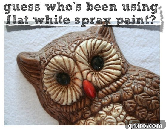 Close-up of a neatly spray-painted furniture piece in flat white
