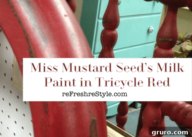 Miss Mustard Seed's Milk Paint Tricycle Red