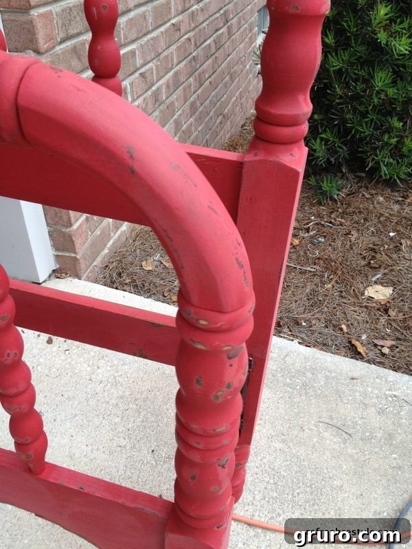 Applying Tricycle Red Miss Mustard Seed Milk Paint