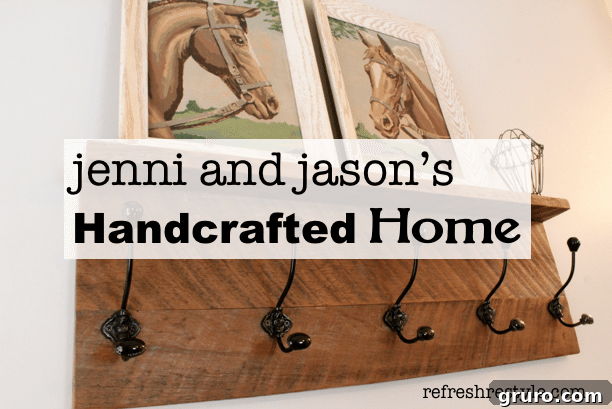 Rustic barn wood coat rack with vintage paint-by-numbers horse art, showcasing unique handcrafted home decor