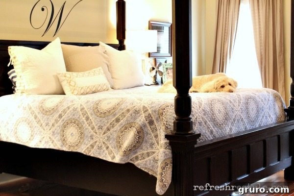 Cozy Master Bedroom Corner with Pet