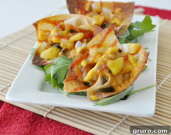 Easy 5 Ingredient Meals 5 Fun Cheeseburger Wonton Cups, an easy 5-ingredient appetizer or snack.