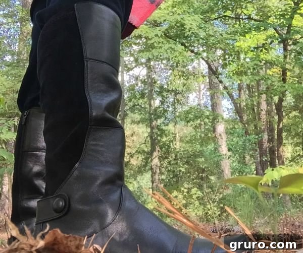 My Boots Demanded a DIY Boot Tray 4 Perfect boots for walking around looking stylish Dansko - Dansko Odette boots on a walk