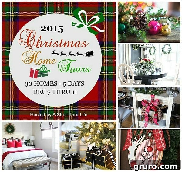Christmas Home Tour banner featuring Refresh Restyle, with festive imagery.