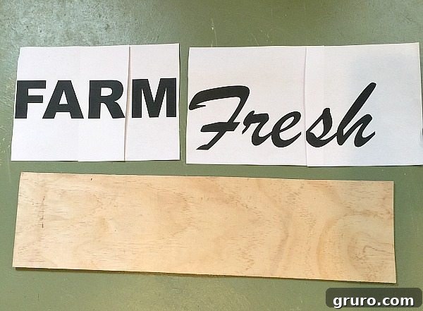 How to make a sign - Farm Fresh for the farmhouse decor you love!