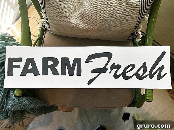 How to make a farm fresh sign
