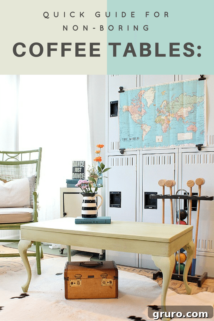 Quick guide for non boring coffee table makeovers