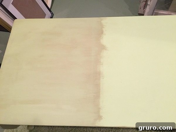 Using dark wax on a light color for a refreshing makeover at Refresh Restyle