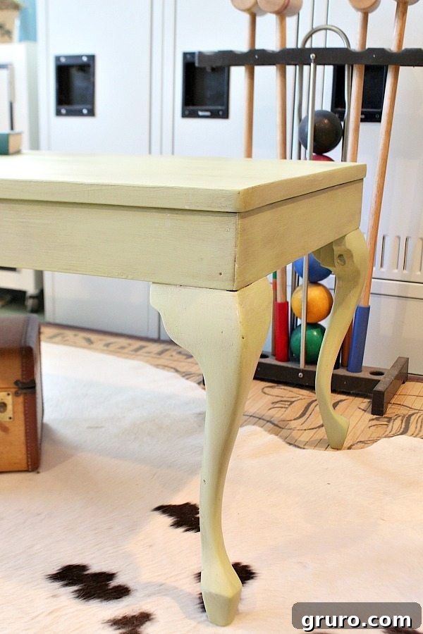 From frumpy to fresh Queen Ann coffee table makeover