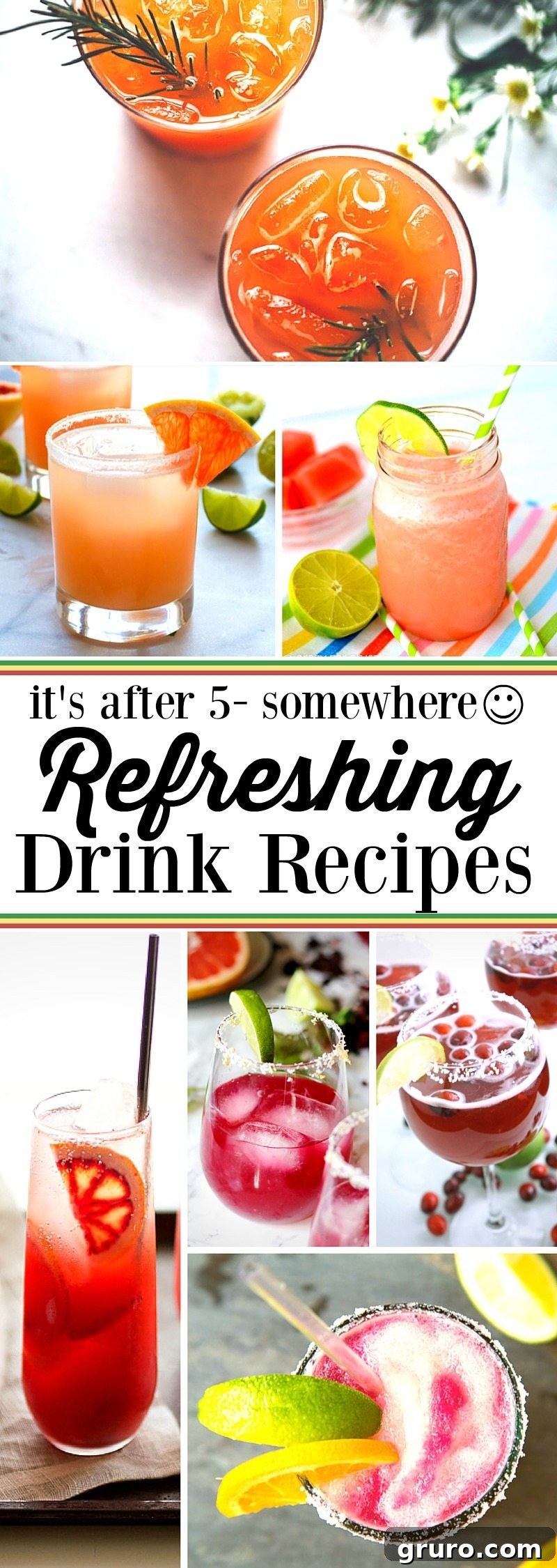 A second vibrant image displaying refreshing drinks, emphasizing their appeal for post-5 PM relaxation or special celebrations.