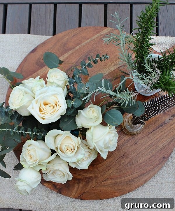 Untamed Farmhouse Florals 3 Quick and easy farmhouse flower arrangement creation from Refresh Restyle