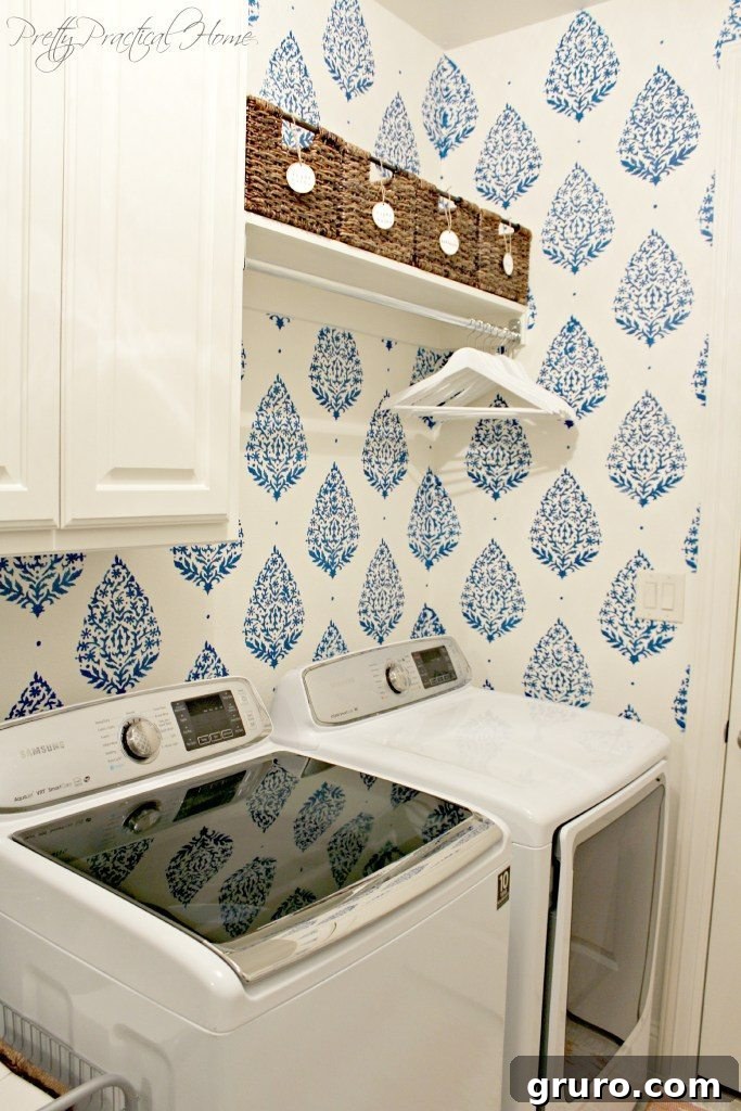Pretty Practical Home's Laundry Room Makeover Challenge progress