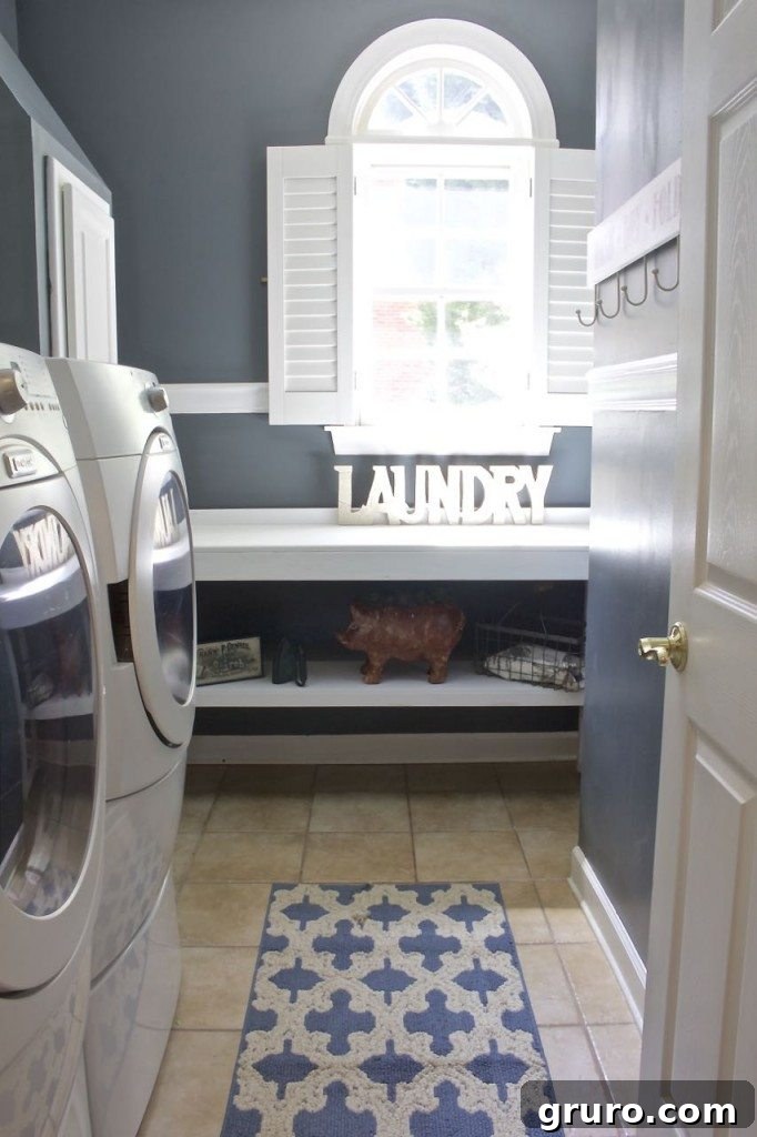 2 Bees In A Pod's beautiful Laundry Room Makeover