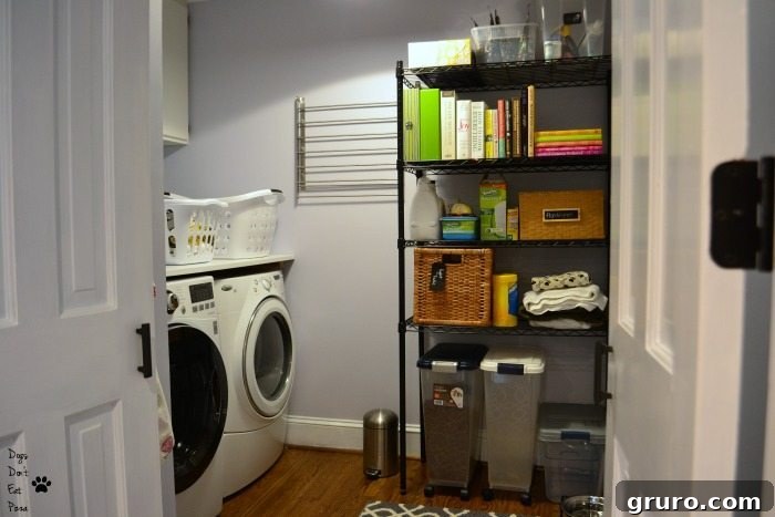 Dogs Don't Eat Pizza's welcoming Laundry Room makeover