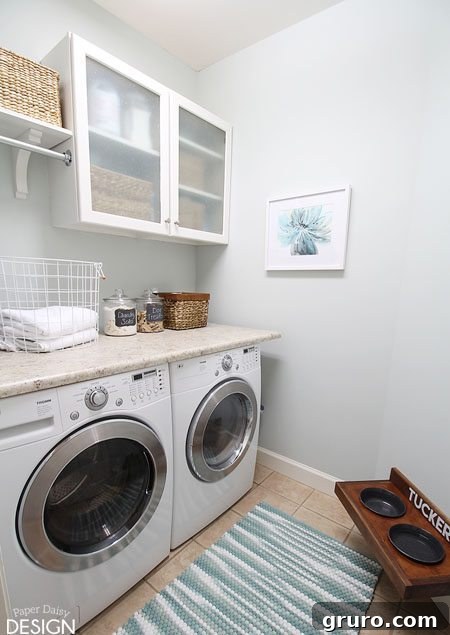 Paper Daisy Design's Tiny Laundry Room on a Tiny Budget makeover