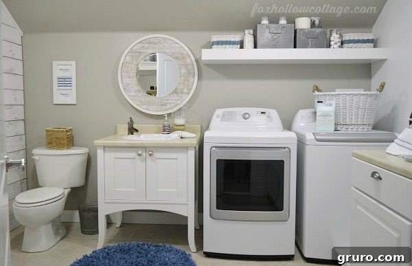 Fox Hollow Cottage Nautical Laundry/Bath Makeover
