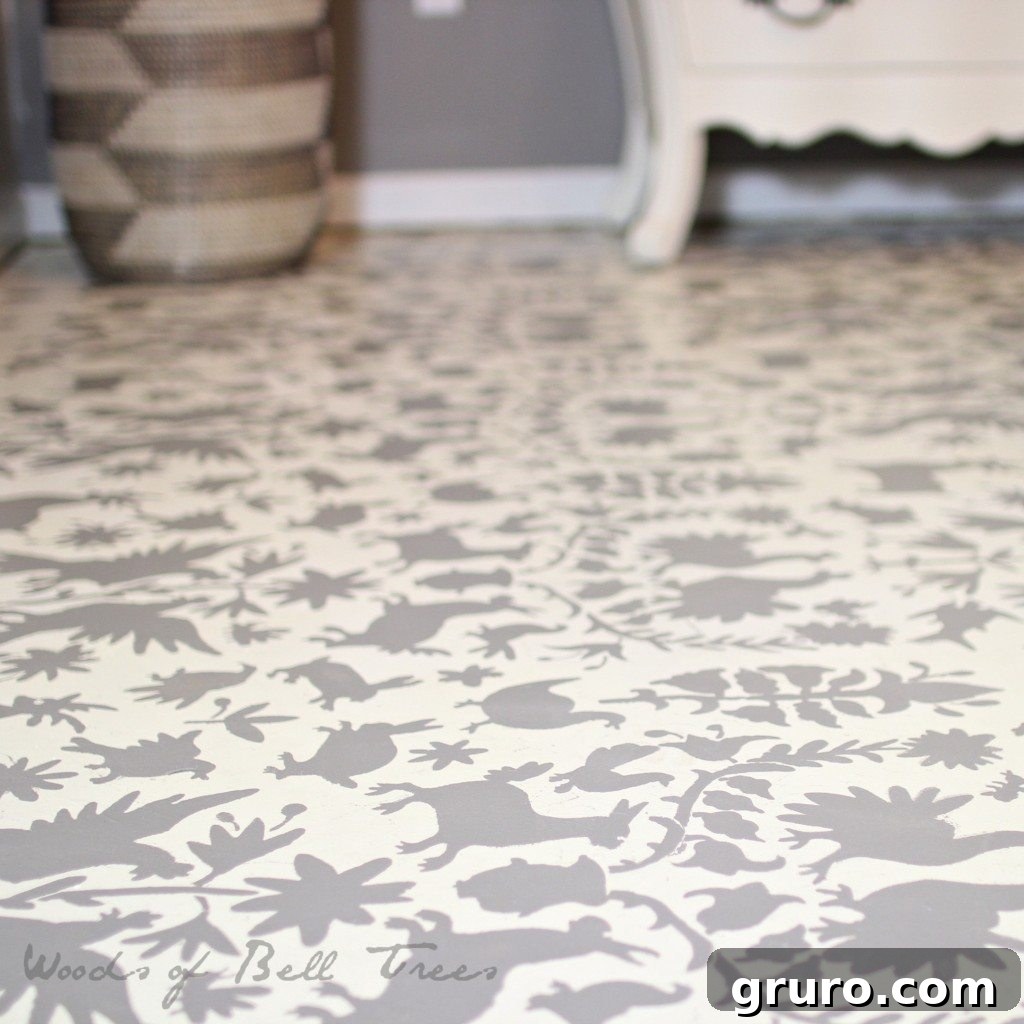 Monday Motivation: May 15 4 Beautiful Otomi inspired chalk painted concrete floor, a DIY alternative for creative home decor and flooring.