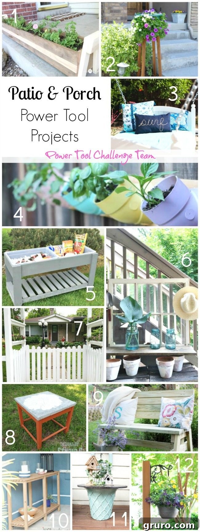 Upcycled Windows for Charming Garden Decor 10 Patio and Porch Power Tool Projects from The Power Tool Challenge Team at Refresh Restyle