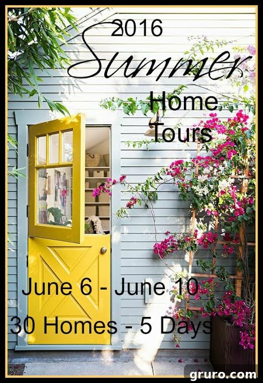 Summer Home Tours banner with blog names listed