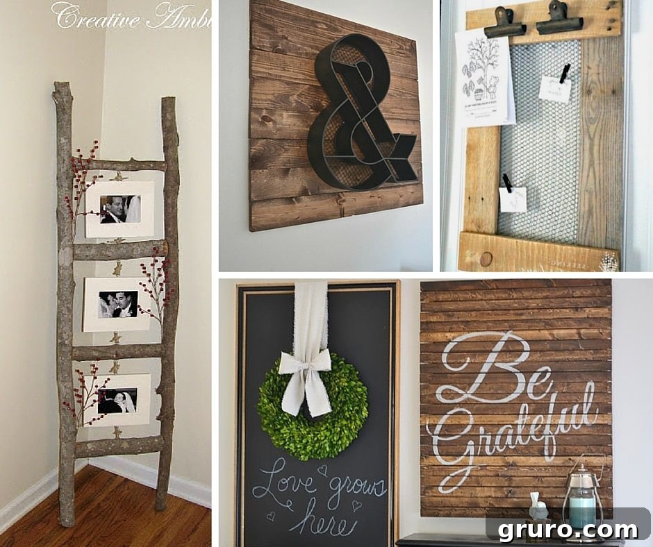 Rustic Home Decor DIY Inspirations 2 Rustic DIY home decor inspiration with natural wood and warm textures
