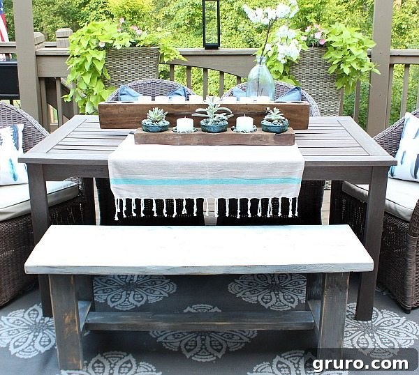 Farmhouse Bench Design Ideas - Customize your DIY wooden bench for any space