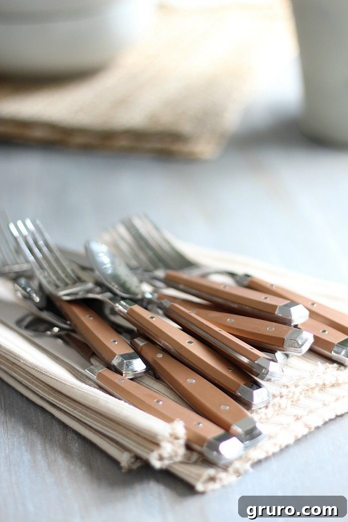 Love the warmth these add to the table - Better Homes and Gardens at Walmart Copper Flatware Better Homes and Gardens at Walmart Copper Flatware, adding warmth to the table setting