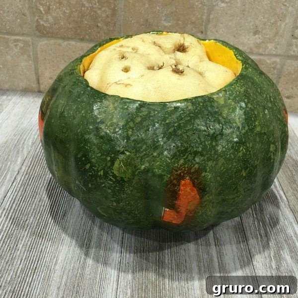 Instant Thrift Store Pumpkin Glow-Up 2 Plain, unadorned faux pumpkin before its fall decor makeover at Goodwill