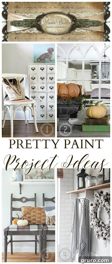 Maison Blanche Vintage Furniture Paint project collage