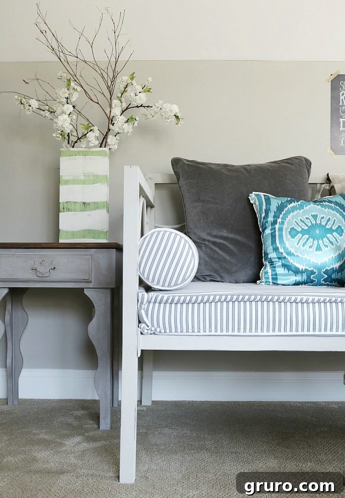 Metal Daybeds Can Be Beautifully Painted with Chalk Paint