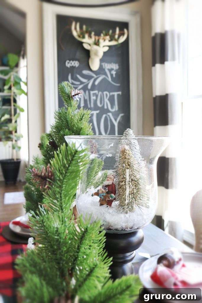 Easy to make Christmas Scene - make it in 10 minutes or less!