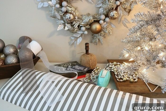 Gather all your essential gift wrapping supplies and begin creating beautiful Christmas presents.