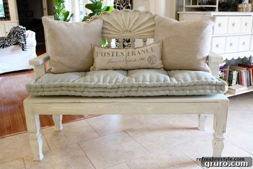 10 Timeless Farmhouse Decor Ideas 6 Headboard Bench DIY project for adding rustic charm to any room