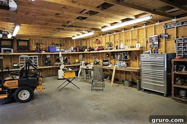 Cotton State Farmhouse 13 Shop area within the first garage before renovation